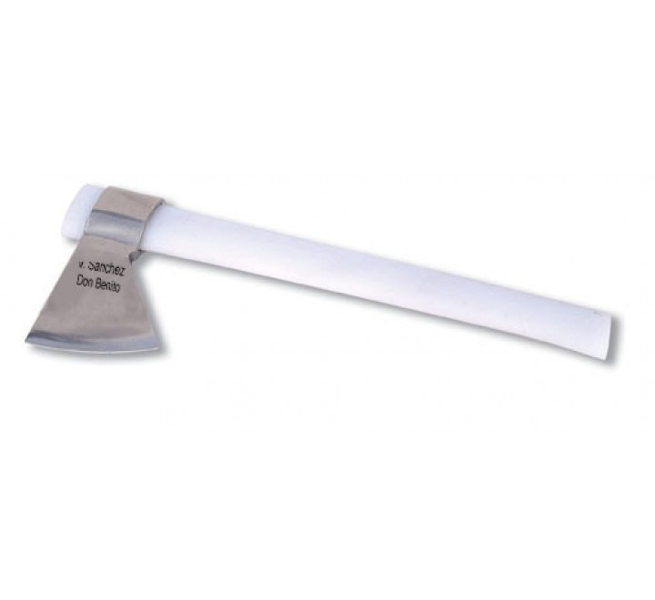 Hacha Vizcaína Inox con mango polietileno